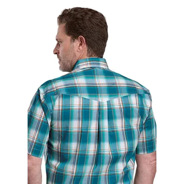 Men's Roper Short Sleeve Sunset Plaid Button Down Shirt 03-002-0378-3021