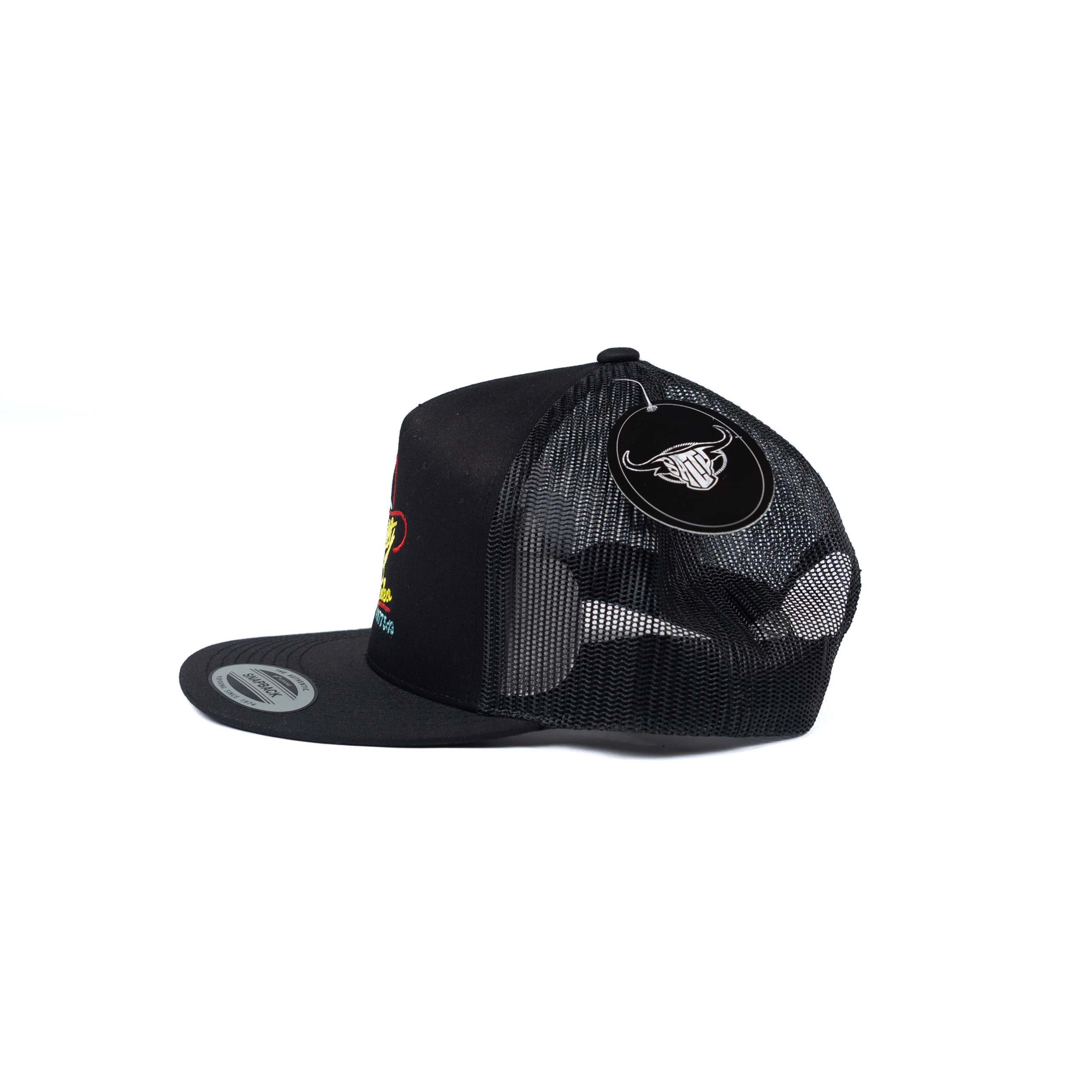 Men's Salty Rodeo Black Snapback with Honkytonk Embroidery