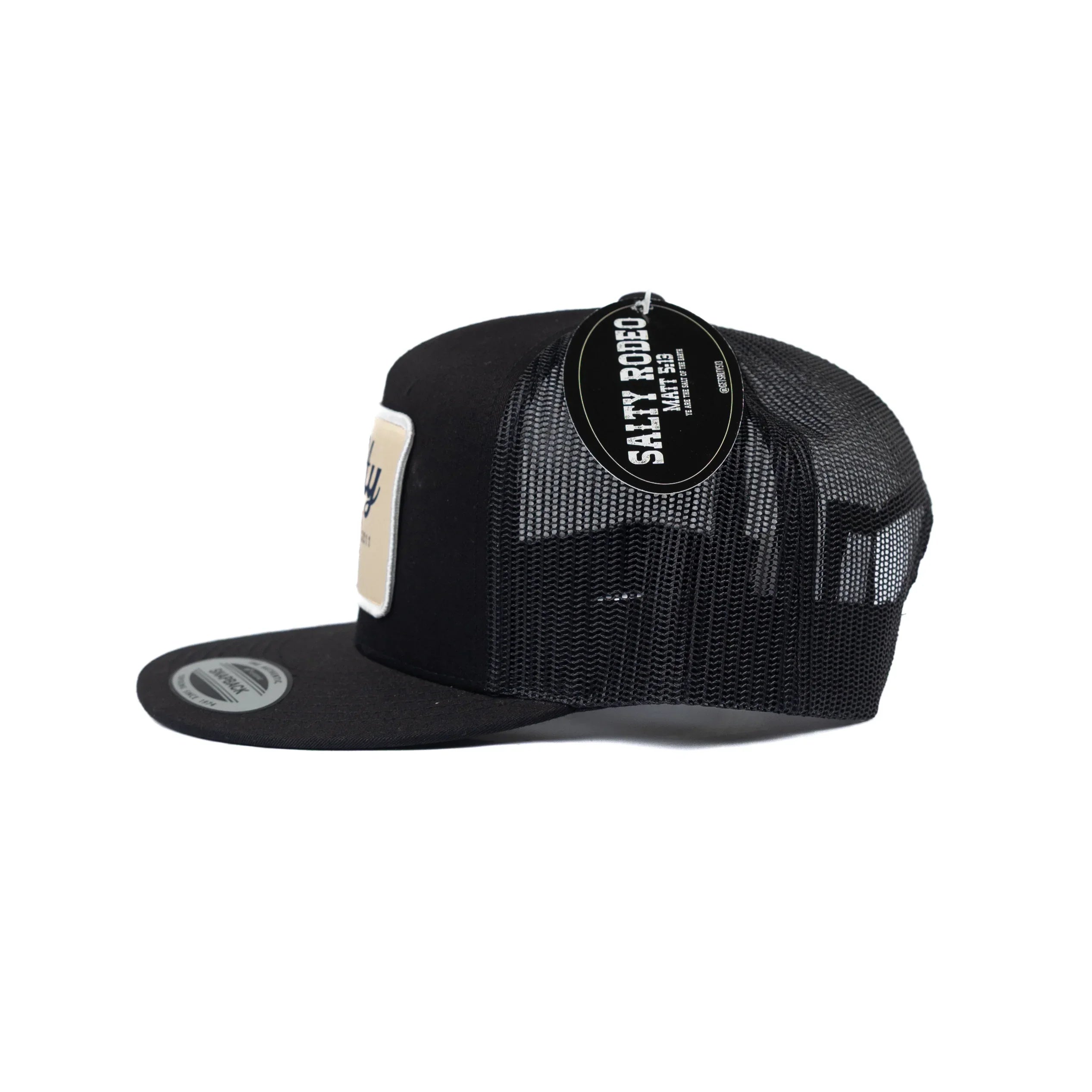 Men's Salty Rodeo Black Snapback with OG Patch SRCOG-BLK