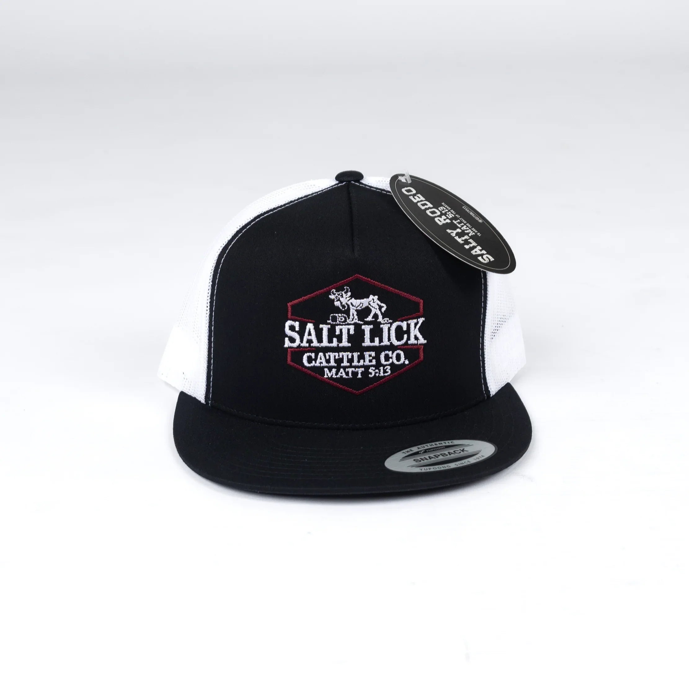 Men's Salty Rodeo Black Snapback with Salt Lick Patch SRCSALTLICK