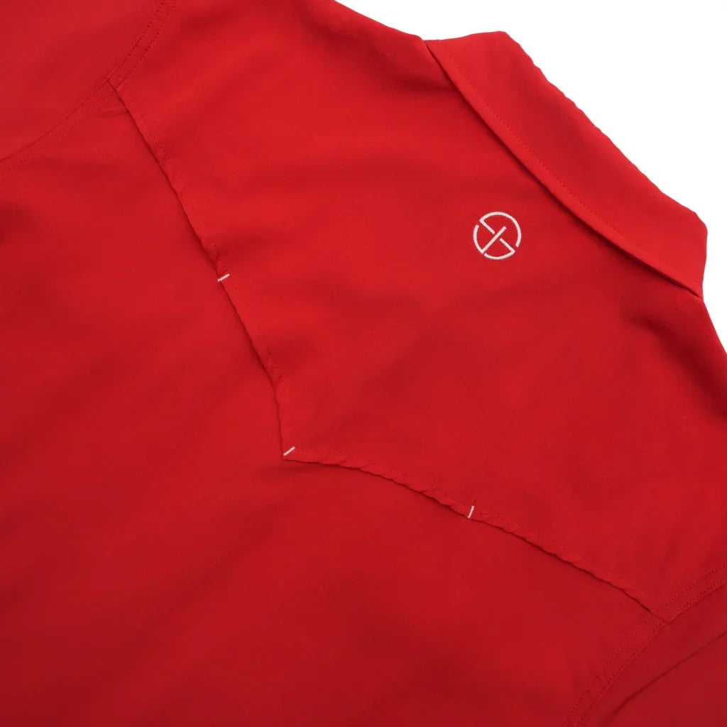 Men's SanJac Red Short Sleeve Performance Pearl Snap COAHUILA-S/S-RED