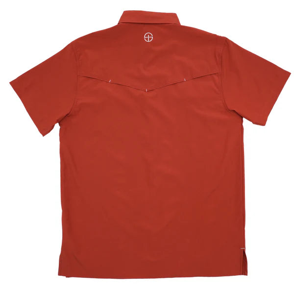Men's SanJac Short Sleeve Rust Snap Shirt COAHUILA-S/S-RST - Crazy House Western Wear