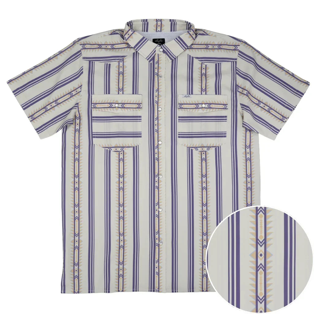 Men's SanJac Short Sleeve The Alpine Pearl Snap Shirt COA-SS-ALPN