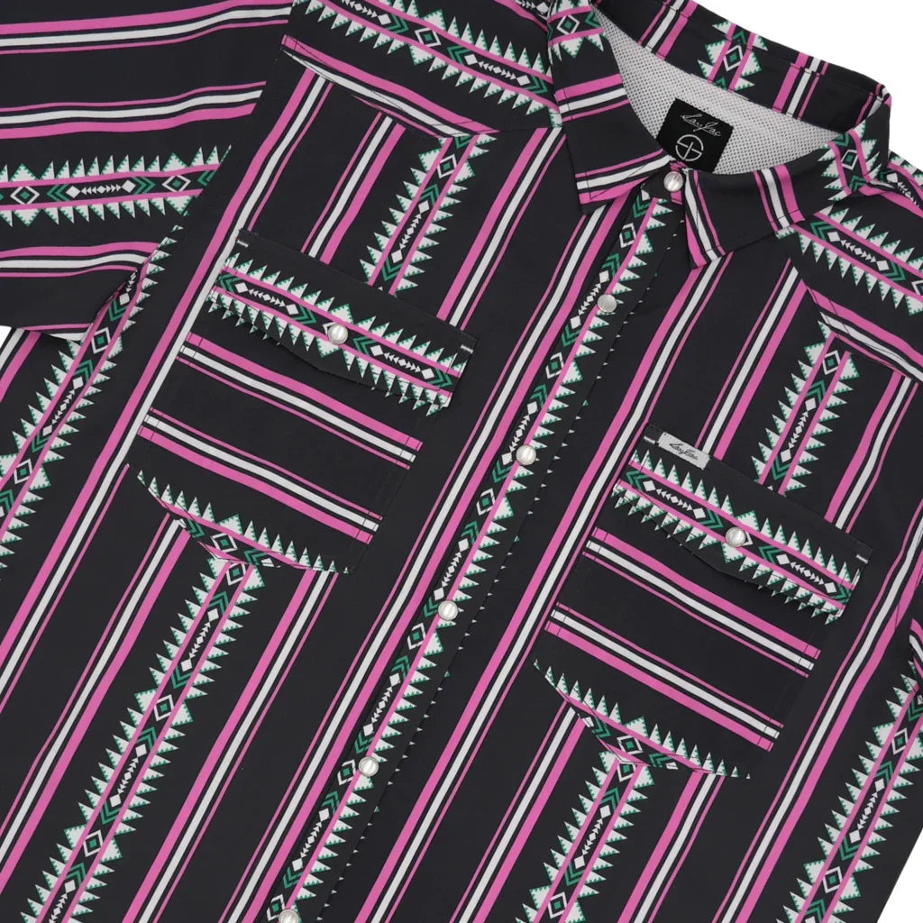 Men's SanJac Short Sleeve The Roswell Performance Pearl Snap Shirt COA-SS-RWELL