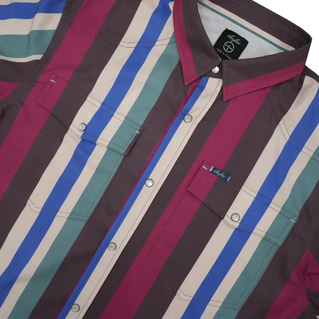 Men's SanJac The Sale Barn Long Sleeve Performance Pearl Snap Shirt
