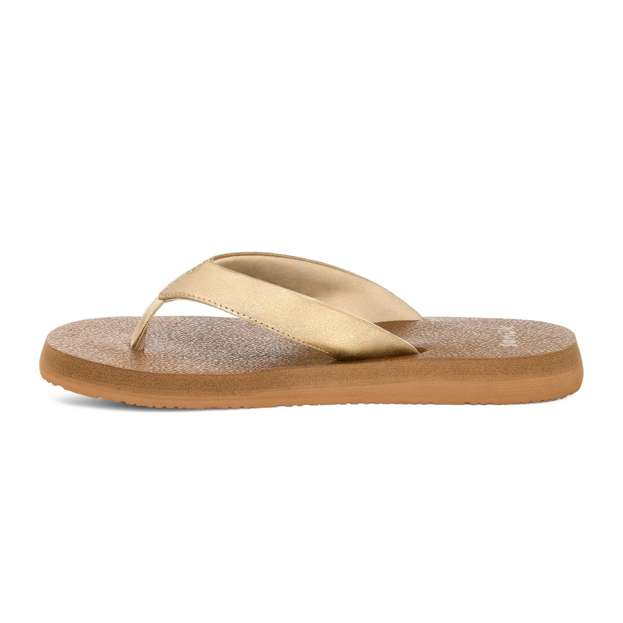 Men's Sanuk Champagne Yogo Mat II Metallic Flip Flops 1169730-CHMP