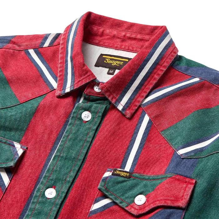 Men's Seager Amarillo Long Sleeve Shirt Mattson Stripe MSF25AMARLSMATS