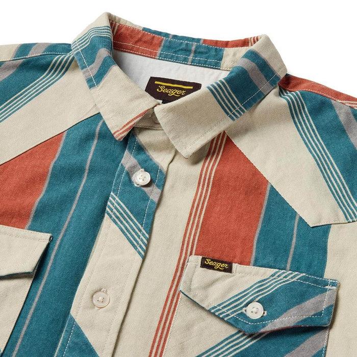 Men's Seager Amarillo Short SLeeve El Rojo Stripe Shirt MSSP26AMARRED