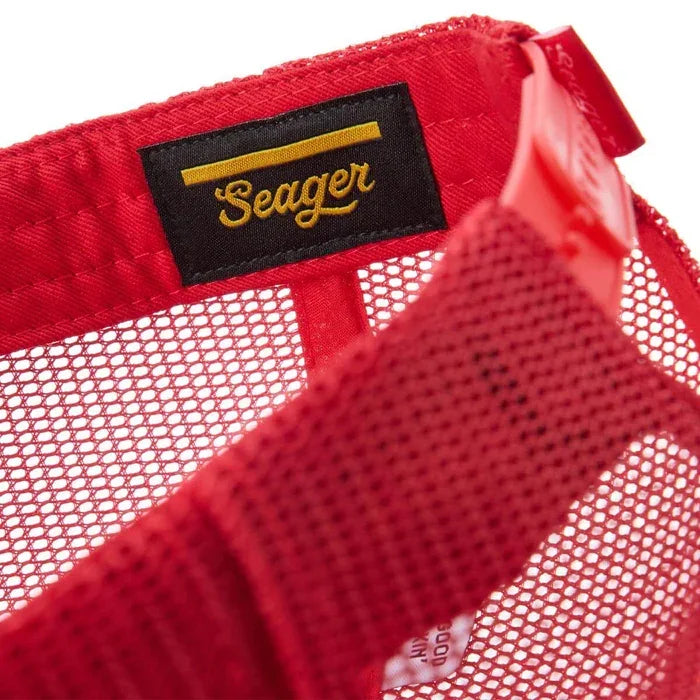 Men's Seager Big USA Trucker Snapback Red MHSU25BIGUSARED - Crazy House Western Wear