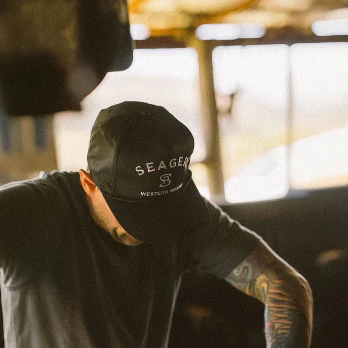 Men's Seager Black Branded Snapback MHSP23BRANDBLK