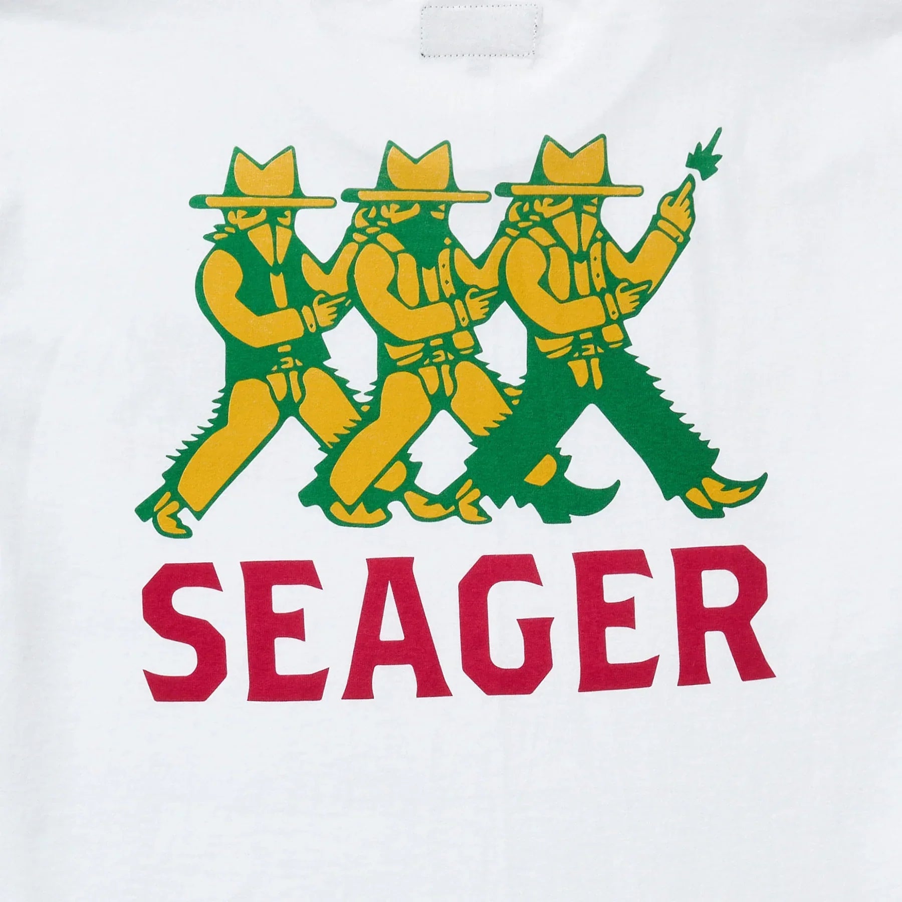Men's Seager Finger Guns Tee MTSP25FGUNSWHT - Crazy House Western Wear
