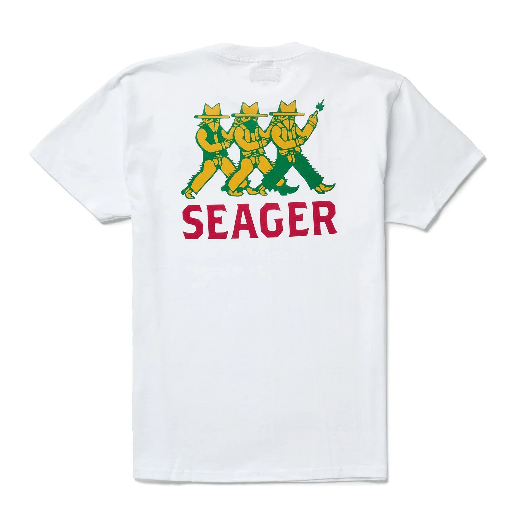 Men's Seager Finger Guns Tee MTSP25FGUNSWHT - Crazy House Western Wear