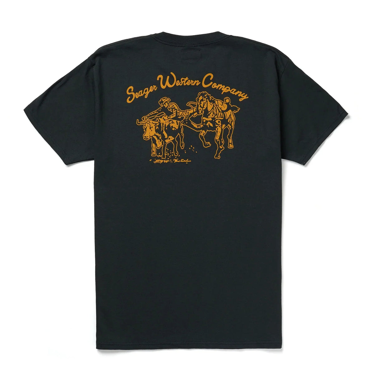 Men's Seager Los Rios Tee MTSP25LOSRIBLK - Crazy House Western Wear