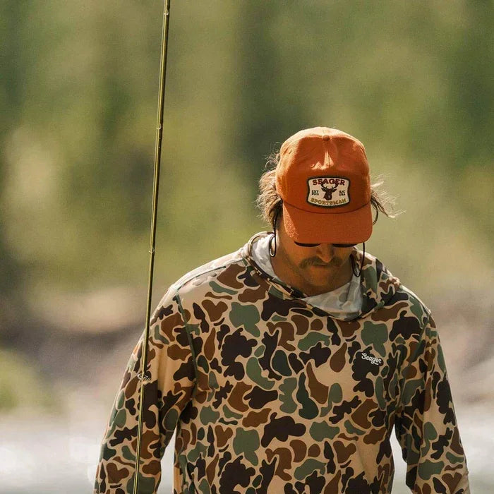 Men's Seager Orange Sportsman Snapback MHF25SGRSPTORG