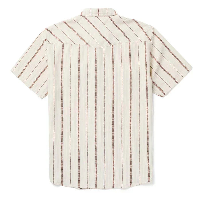 Men's Seager Sawtoof Short Sleeve Azteca Tile Shirt MSSP26SAWTWHT