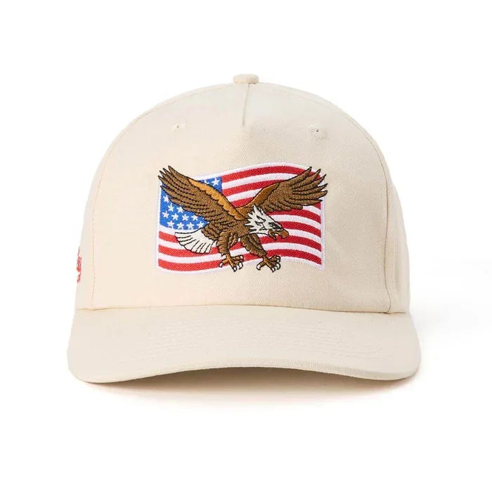 Men's Seager SGR USA Snapback White MHSU25USAWHT - Crazy House Western Wear