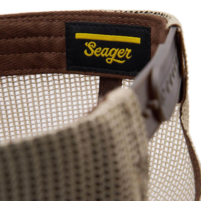 Men's Seager Tan and Brown Herd Trucker Snapback MHSP26HERDBRN