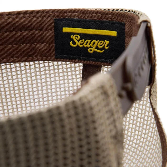 Men's Seager Tan and Brown Herd Trucker Snapback MHSP26HERDBRN