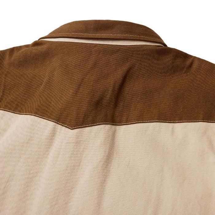 Men's Seager Vintage Tan Amarillo Short Sleeve Shirt MSSP26AMARKAK