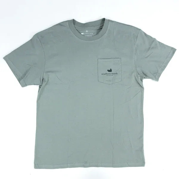 Men's Southern Marsh Dark Grey Decoy Camo Tee ADYD-DGY
