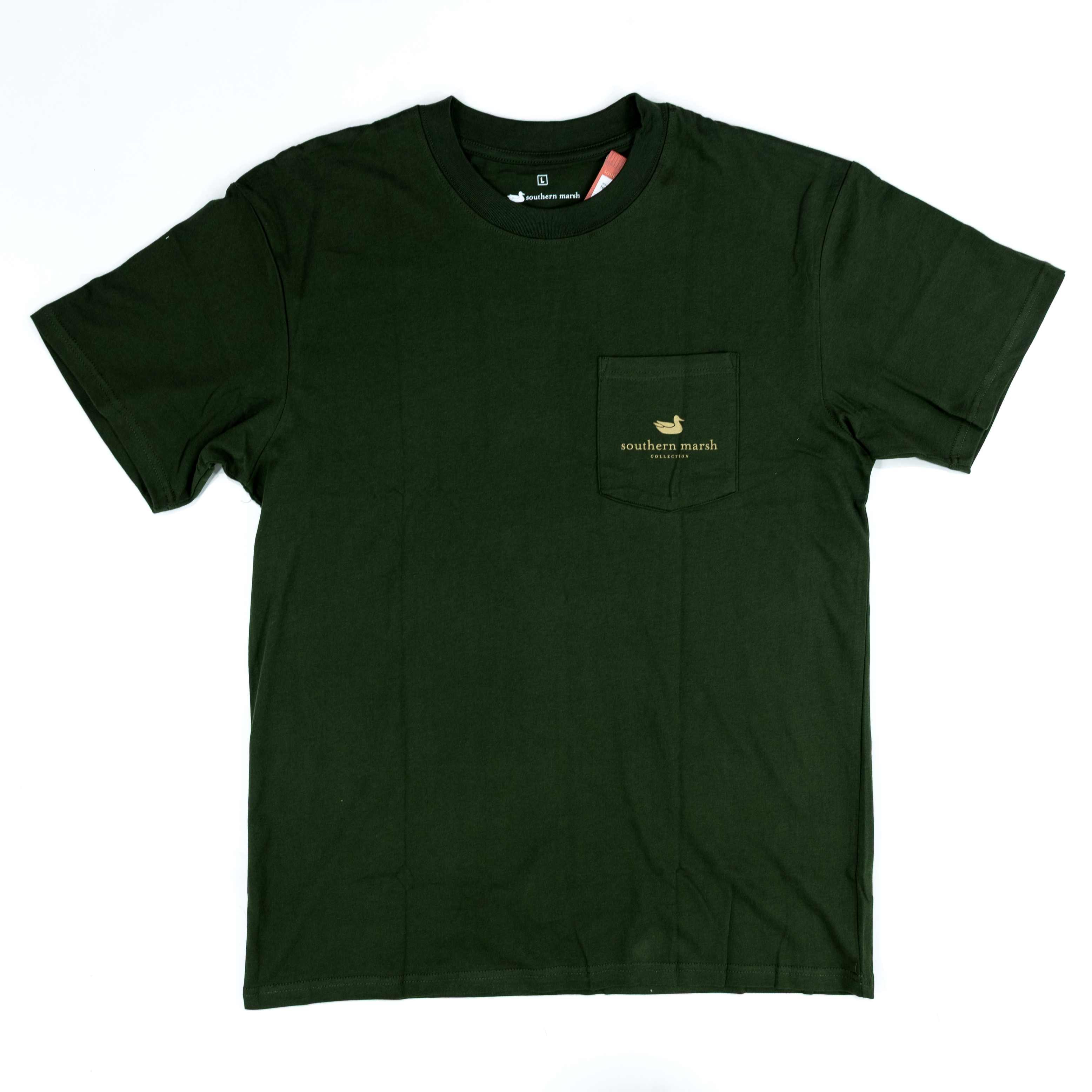 Men's Southern Marsh Eight Point Dark Olive Tee A8PT-DLV