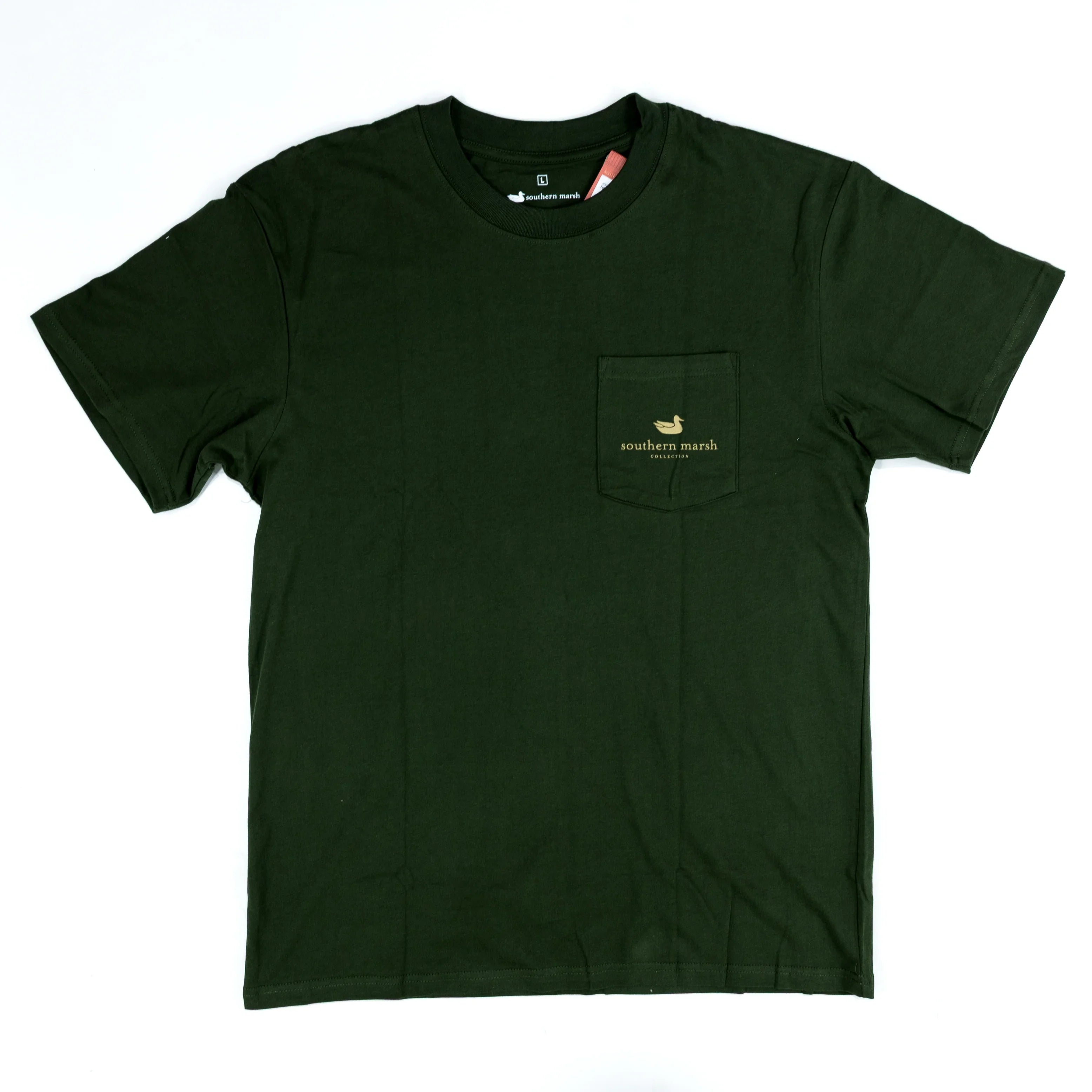 Men's Southern Marsh Eight Point Dark Olive Tee A8PT-DLV