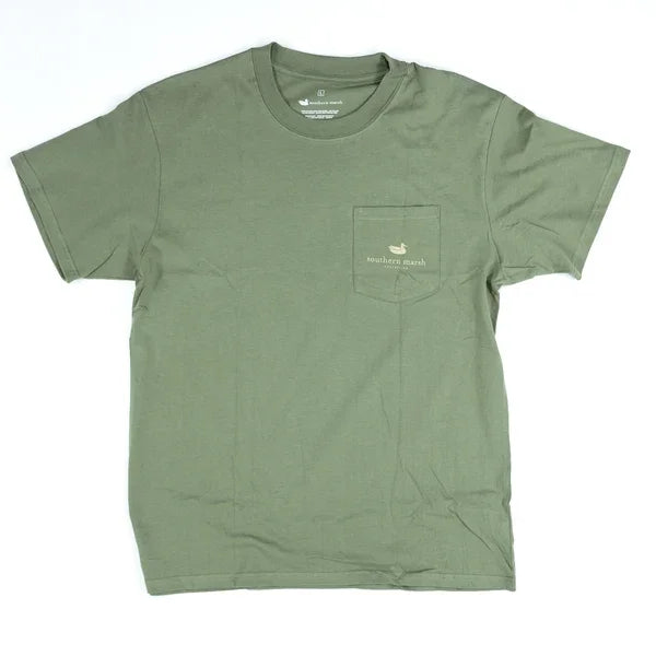 Men's Southern Marsh Spotted Tee Stone Olive ASPO-SWO