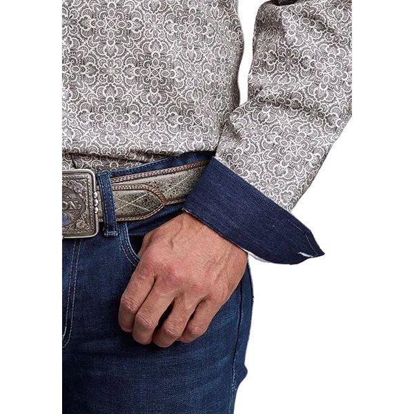 Men's Stetson Long Sleeve Button Down One Pocket Shirt 11-001-0526-2005