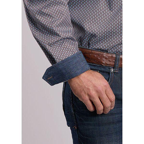 Men's Stetson Long Sleeve Button Up Shirt 11-001-0526-6043