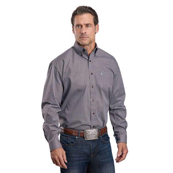 Men's Stetson Long Sleeve Button Up Shirt 11-001-0526-6043