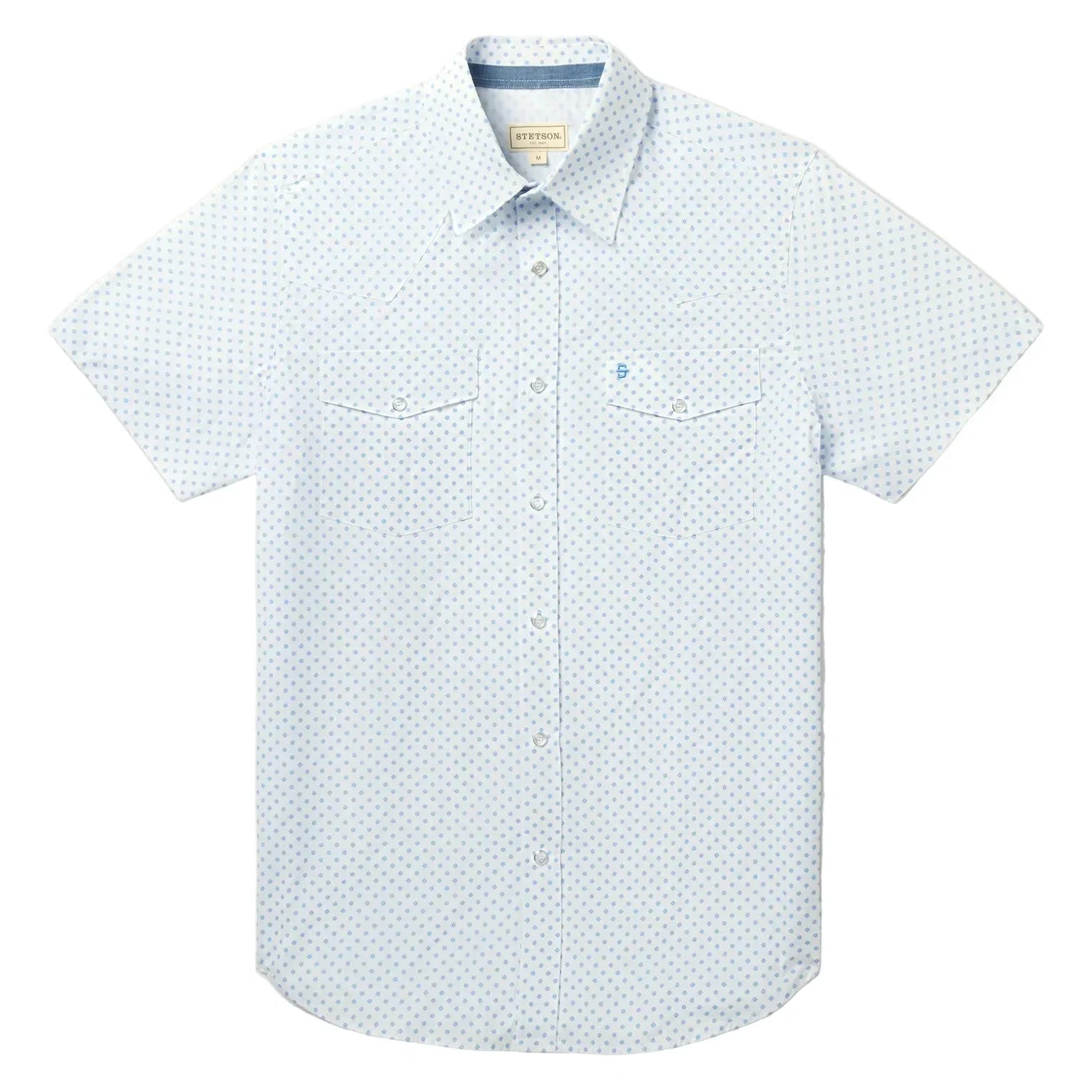 Men's Stetson Silver Spur Short Sleeve Snap Shirt 11-002-0425-4037