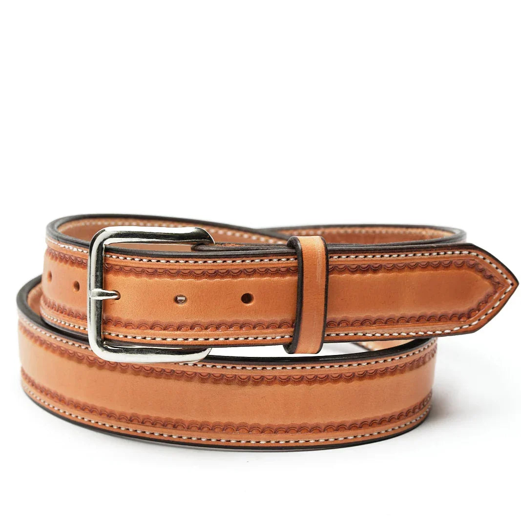 Men's Texas Saddlery Saddle Tan Smooth Border 1W22