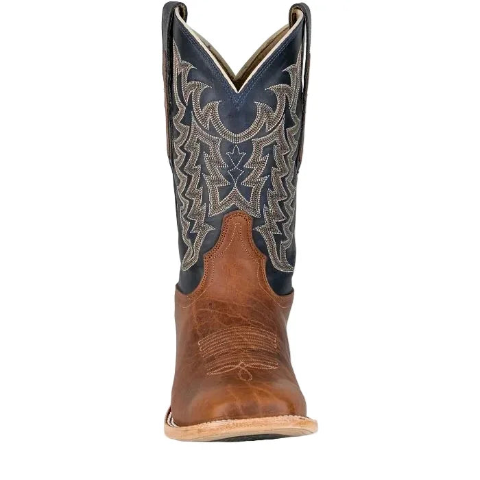 Men's Tony Lama Alfredo Brown and Blue 11" Western Square Toe Boots HE6401