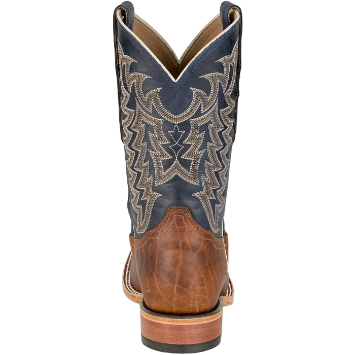Men's Tony Lama Alfredo Brown and Blue 11" Western Square Toe Boots HE6401