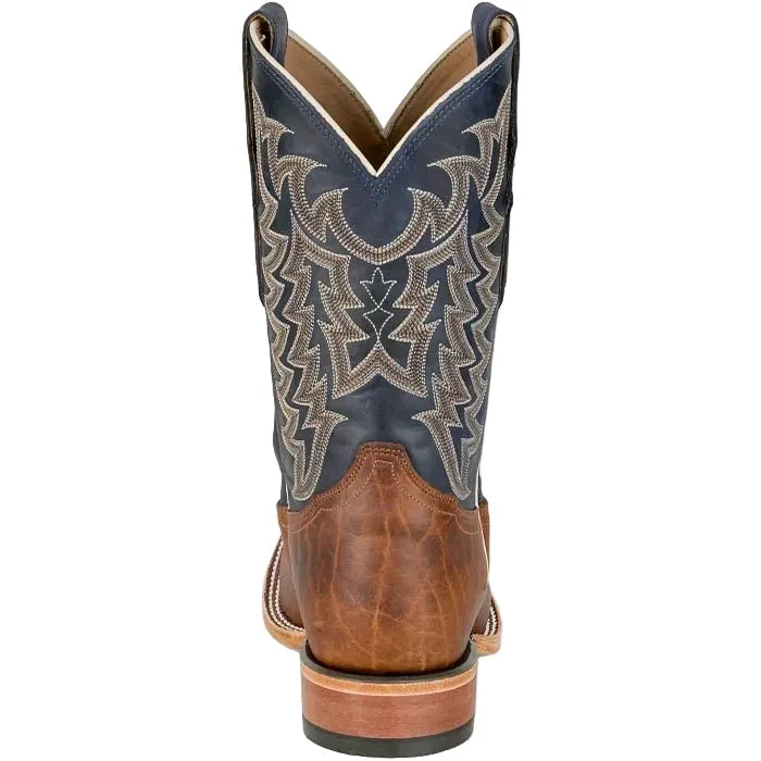 Men's Tony Lama Alfredo Brown and Blue 11" Western Square Toe Boots HE6401