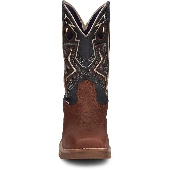 Men's Tony Lama Force 11" Wide Square Composite Toe Waterproof Work Boot TW3402 - Crazy House Western Wear