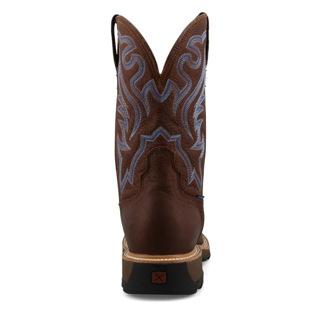 Men's Twisted X 11" Ultralite X Work Hickory Square Toe Boot MUW0001
