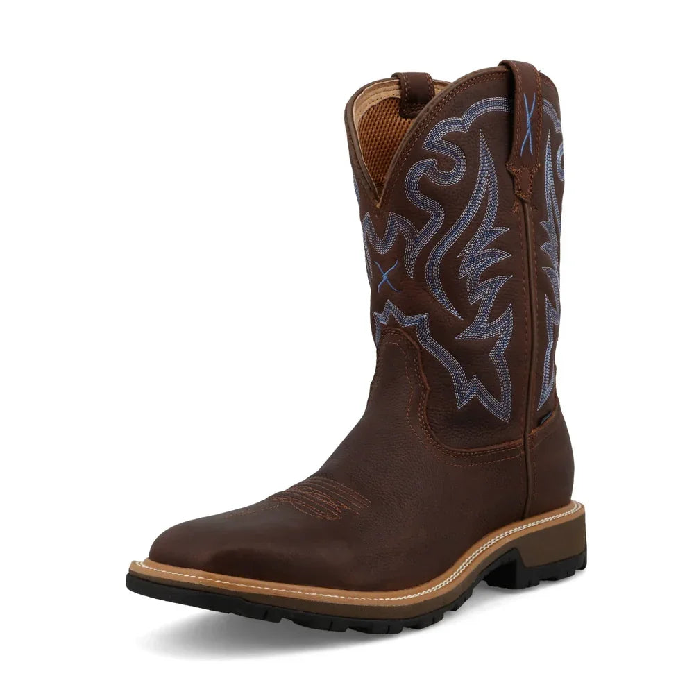 Men's Twisted X 11" Ultralite X Work Hickory Square Toe Boot MUW0001