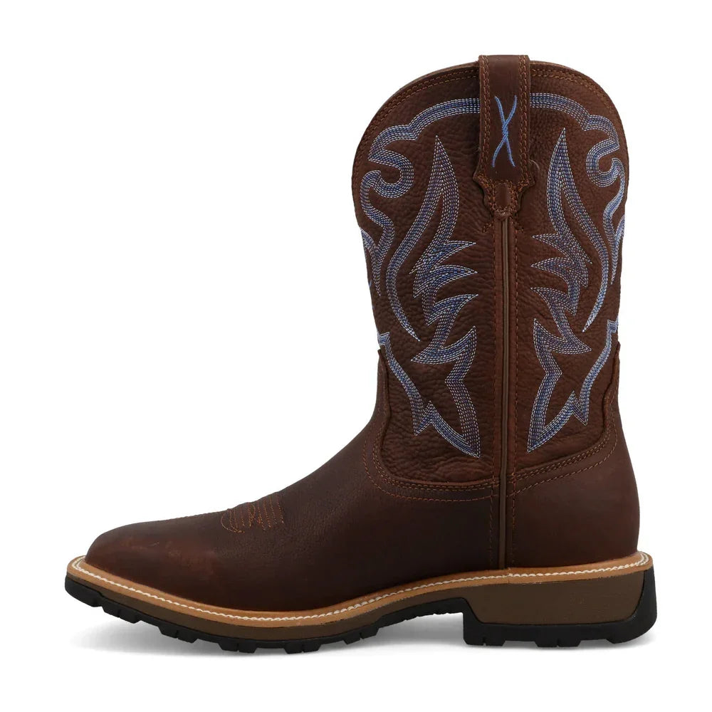 Men's Twisted X 11" Ultralite X Work Hickory Square Toe Boot MUW0001