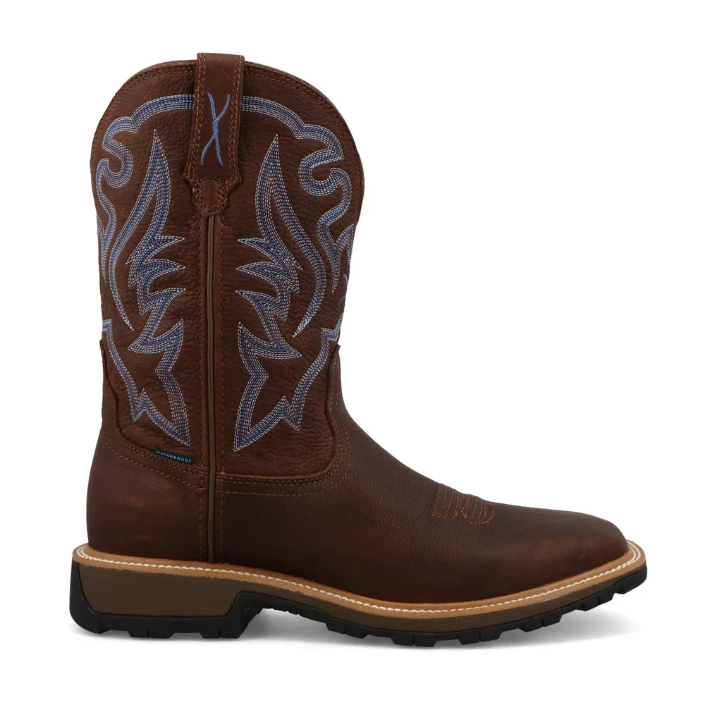Men's Twisted X 11" Ultralite X Work Hickory Square Toe Boot MUW0001