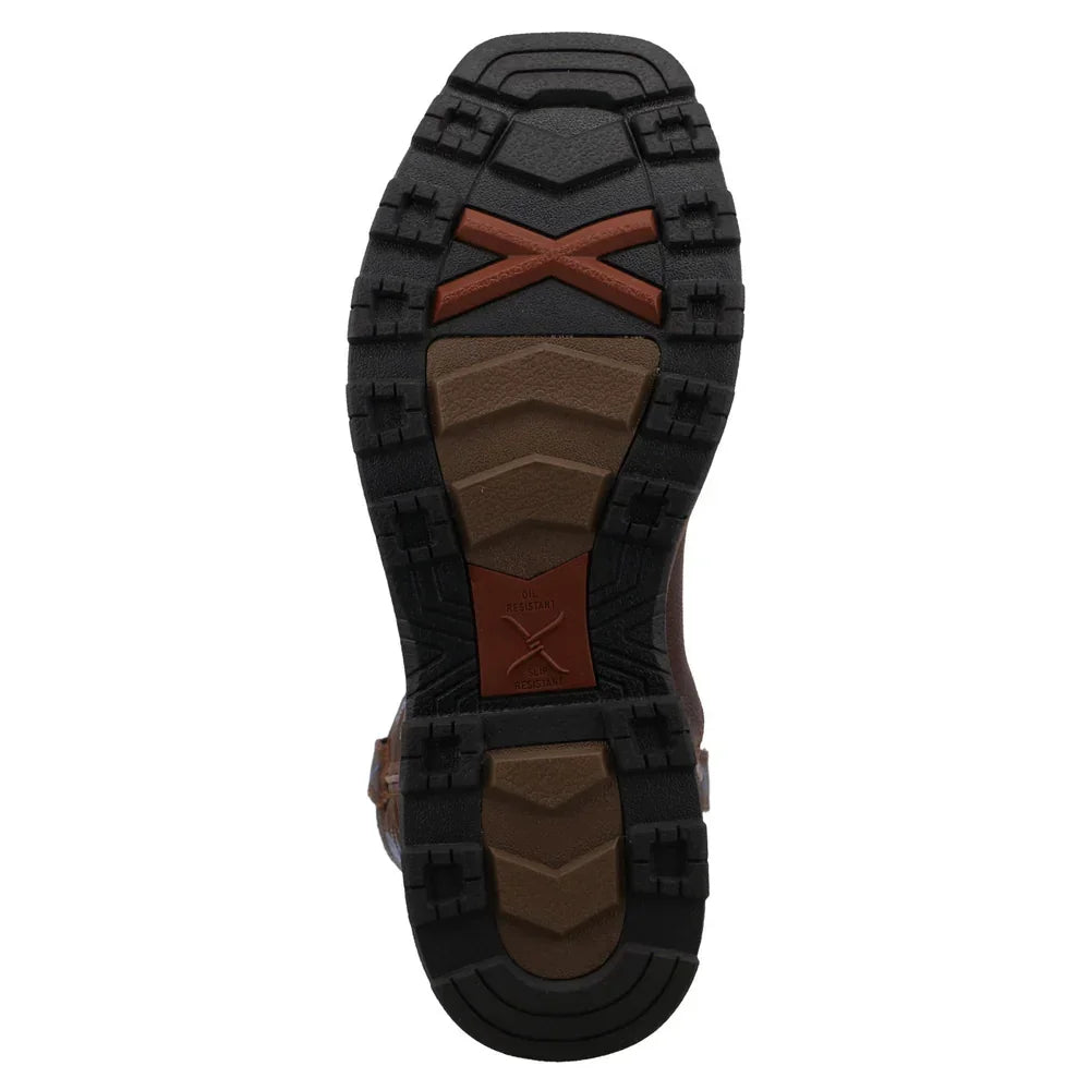 Men's Twisted X 11" Ultralite X Work Hickory Square Toe Boot MUW0001