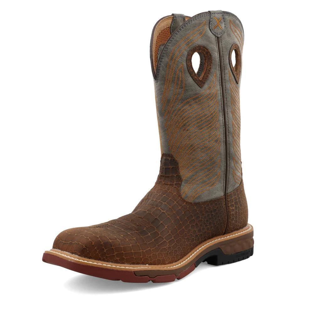 Men's Twisted X 12" Nano Toe Western Boot MXBN005 - Crazy House Western Wear
