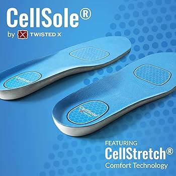 Men's Twisted X Cellsole Round Toe Boot Footbed Inserts MCSLFOOTBDSH