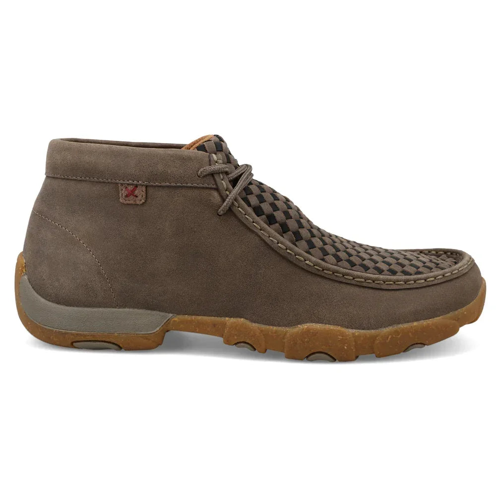 Men's Twisted X Taupe and Black Chukka Driving Moc MDM0097