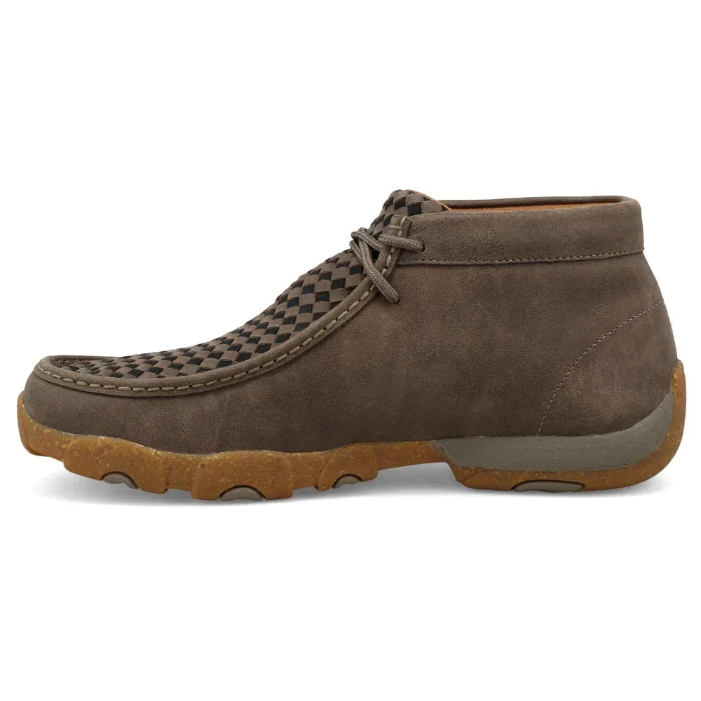 Men's Twisted X Taupe and Black Chukka Driving Moc MDM0097