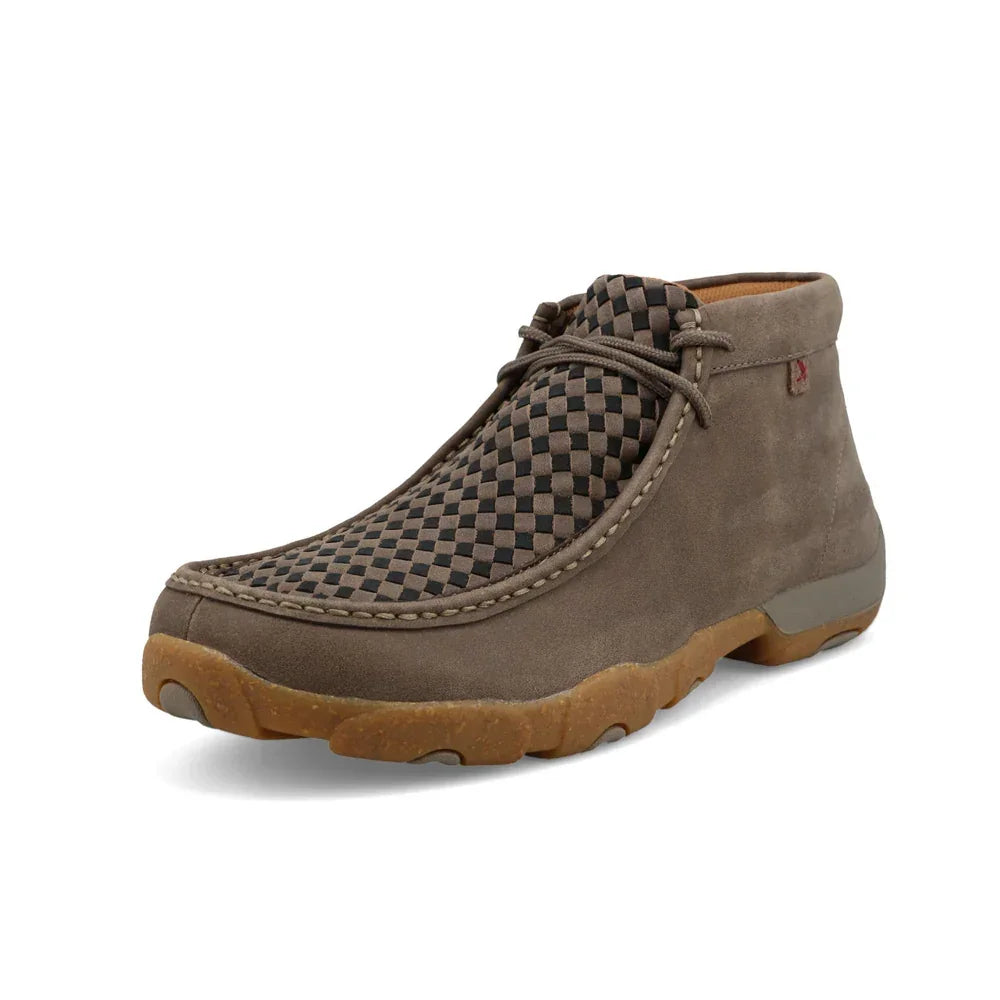Men's Twisted X Taupe and Black Chukka Driving Moc MDM0097