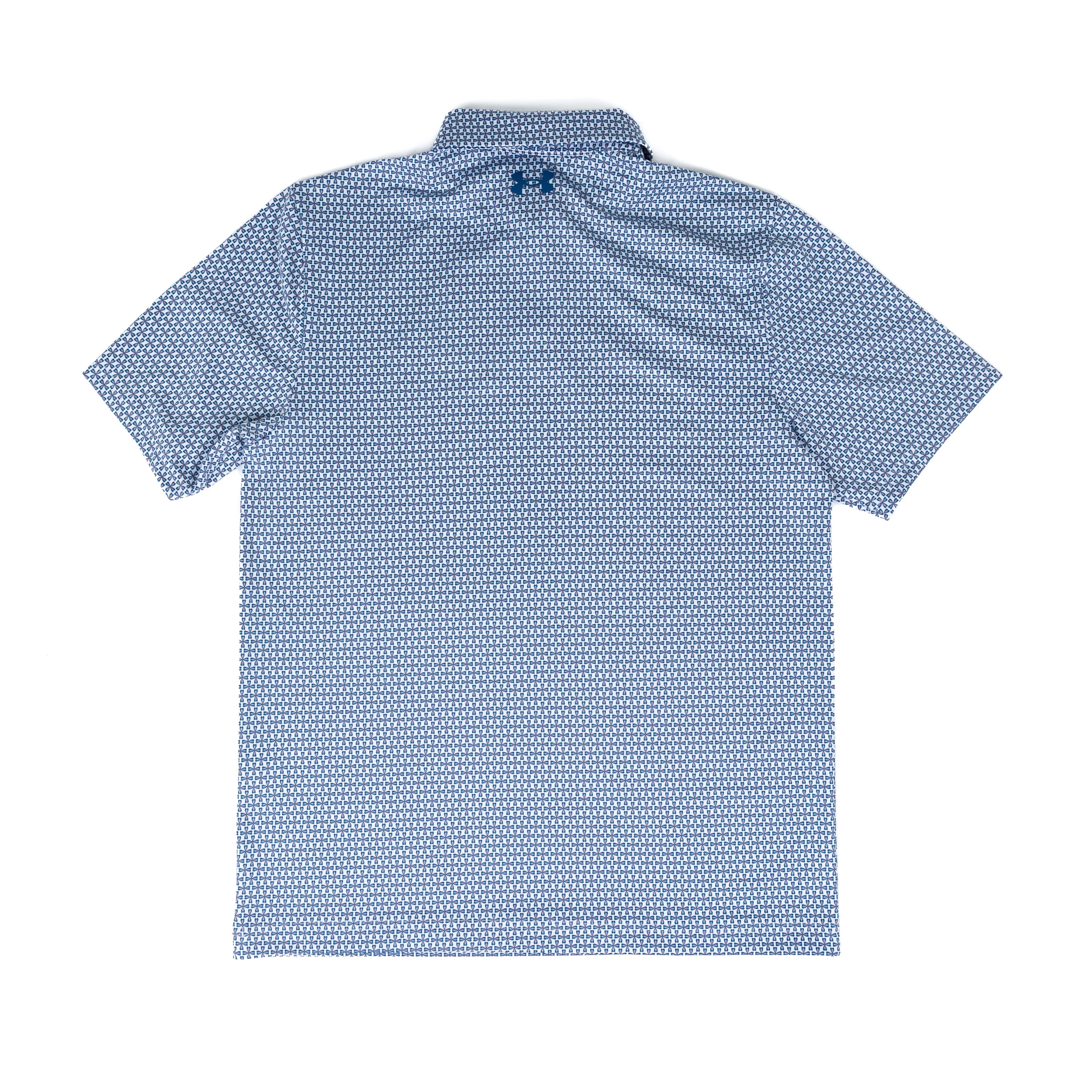 Men's Under Armour Blue Matchplay Printed Polo 6009800-100