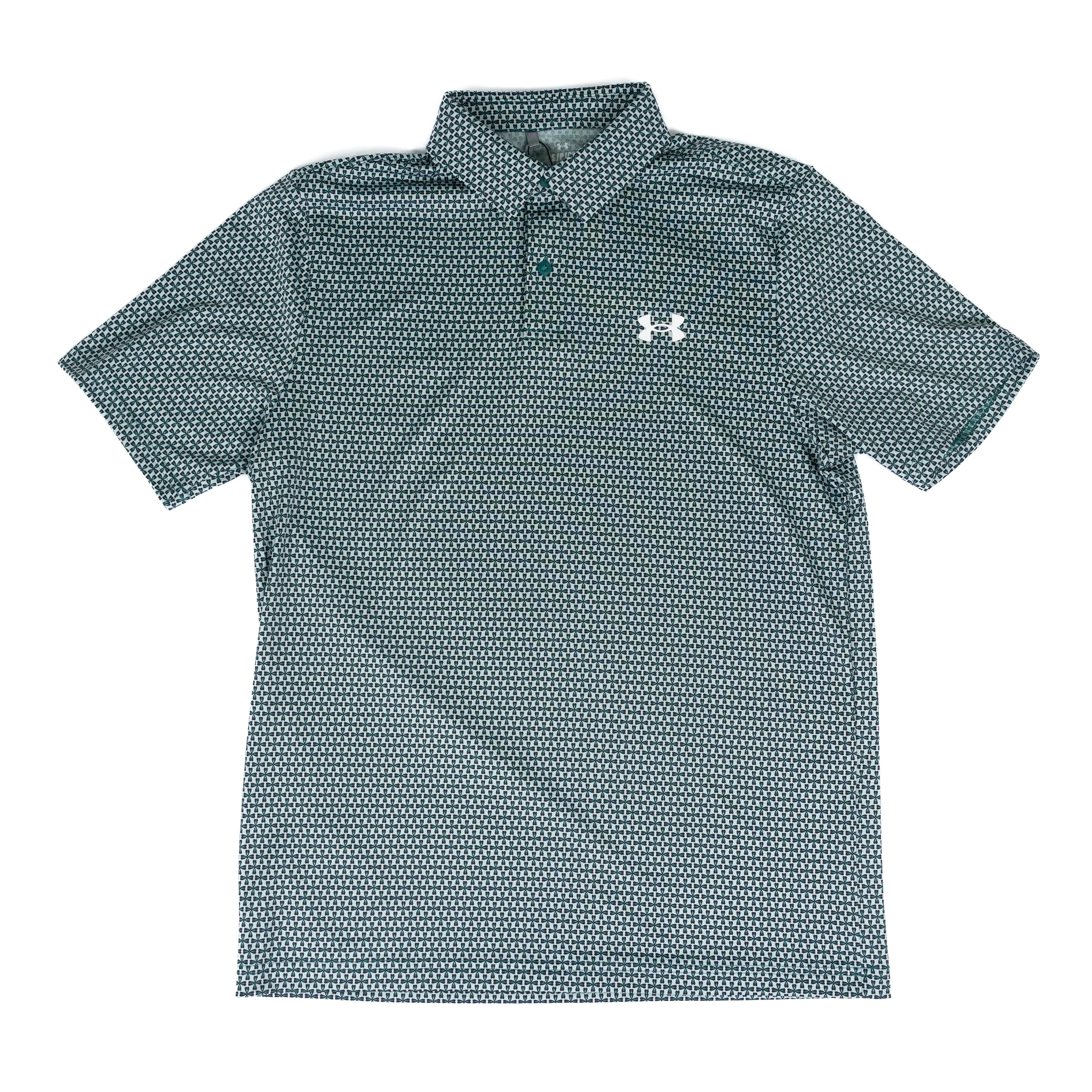 Men's Under Armour Green Matchplay Printed Polo 6009800-477