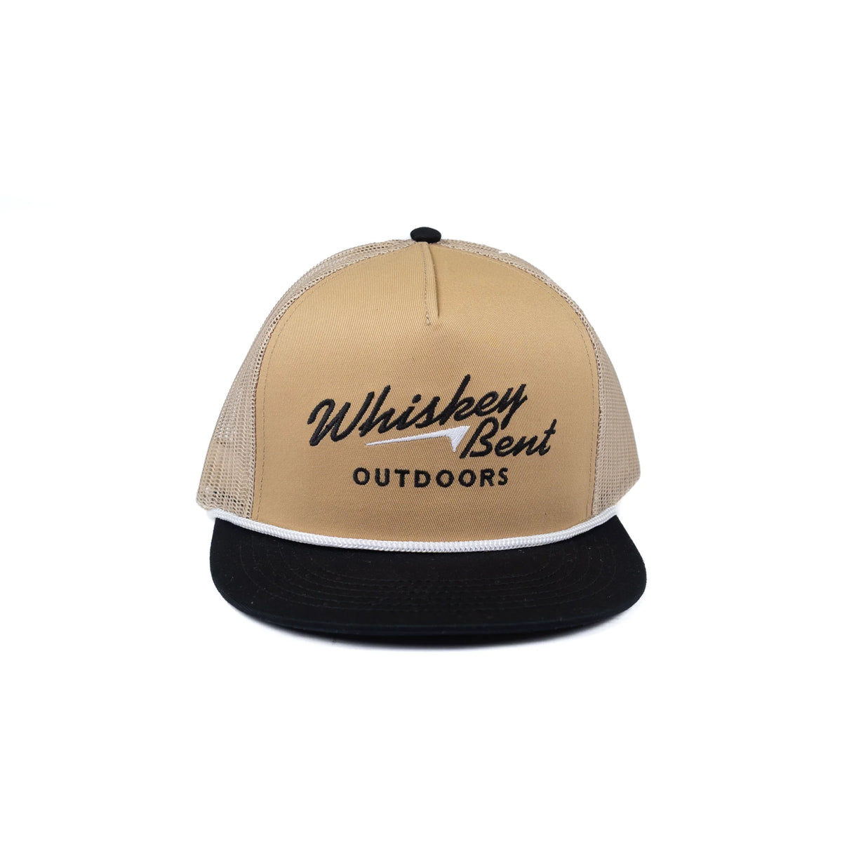 Men's Whiskey Bent Tan and Black Snapback with Embroidery WB CALI-TAN