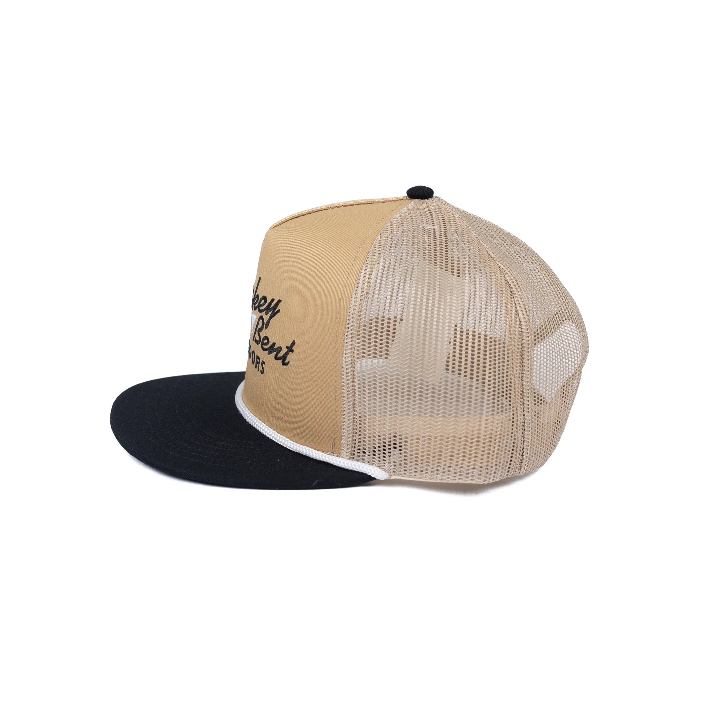 Men's Whiskey Bent Tan and Black Snapback with Embroidery WB CALI-TAN